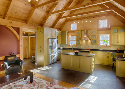 Contemporary timber frame kitchen