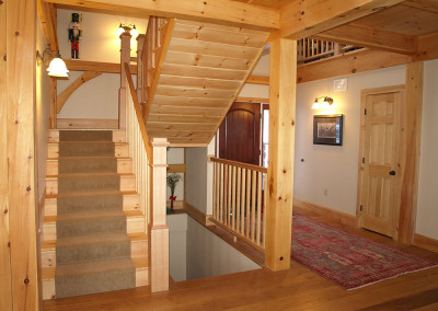 Stair case with nutcracker doll