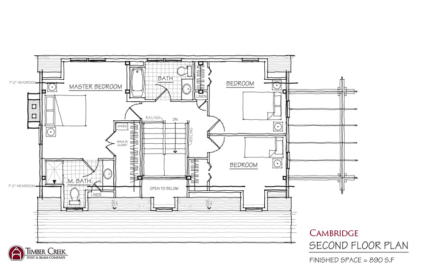 Cambridge Second Floor Plan